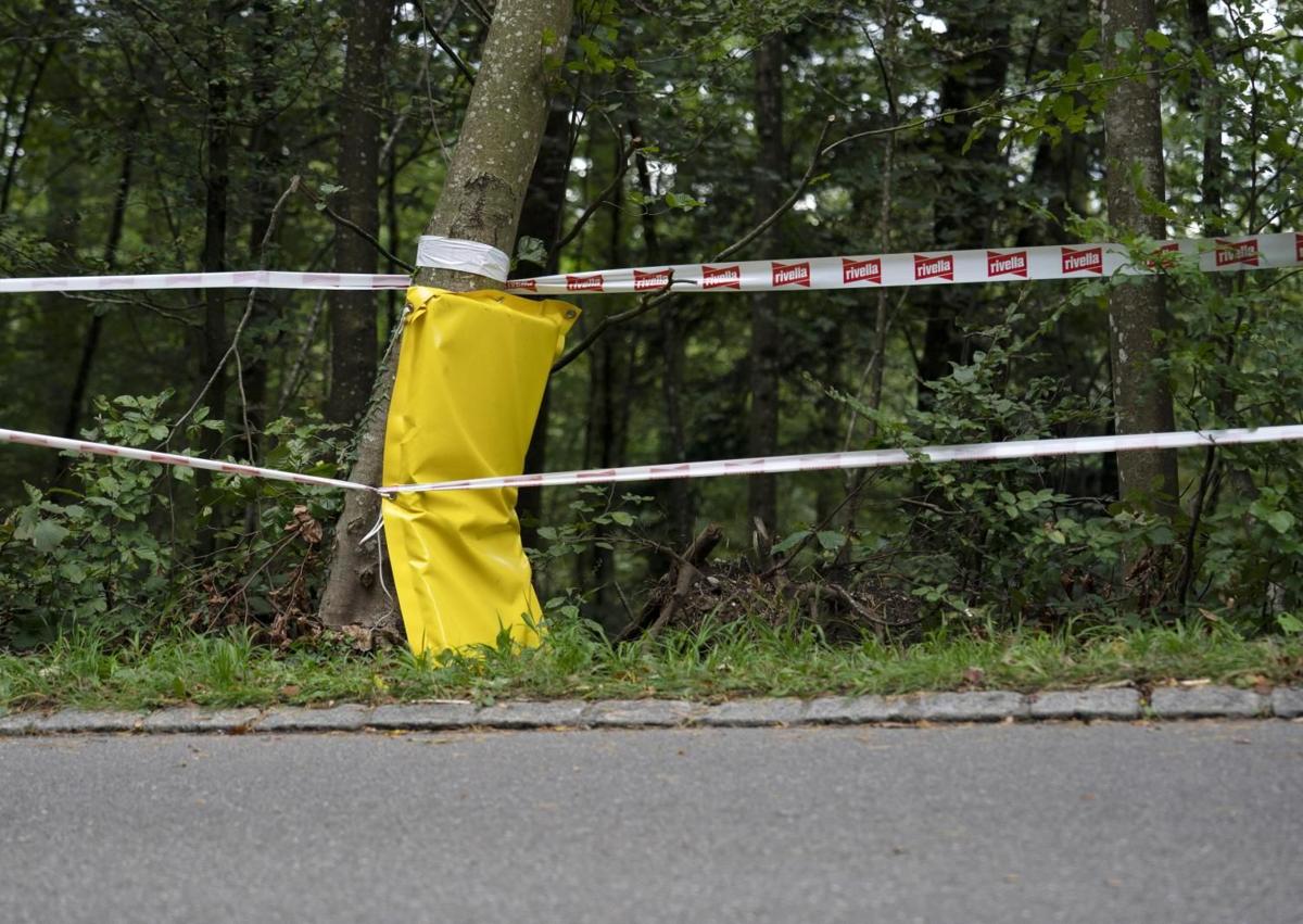 Imagen secundaria 1 - Las imágenes de donde ocurrió el accidente en Kuesnacht, Suiza.