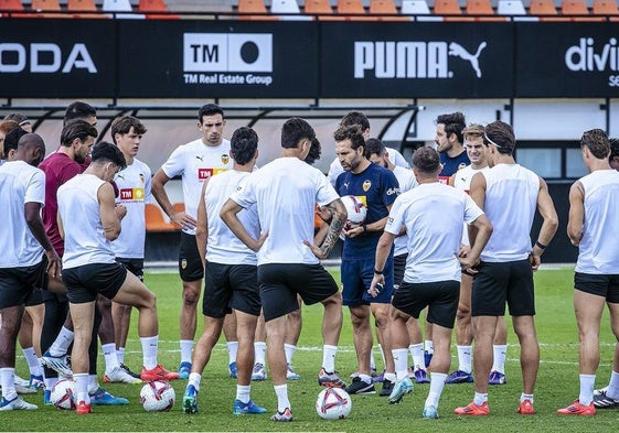 El último entrenamiento del Valencia.