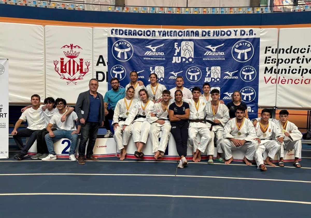 El equipo de judo, tras la Súper Copa de España.