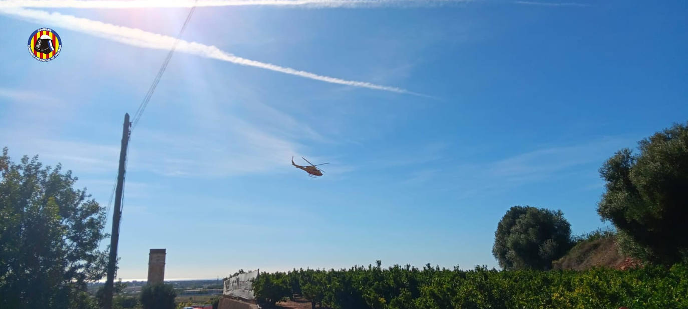 Tres muertos tras chocar un helicóptero con unos cables de alta tensión en el Monte Picayo