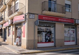 Un comercio de la localidad.