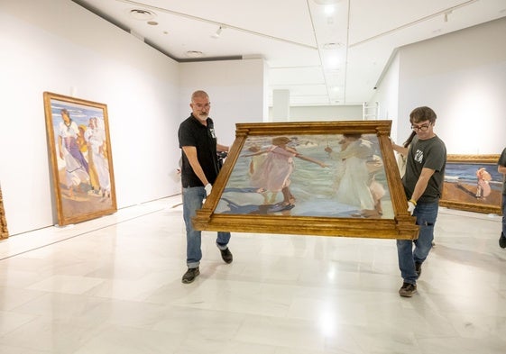 En la imagen, 'La hora del baño', uno de las pinturas más reconocidas del pintor valenciano.