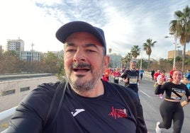 Javi Franco participó en la 10K Valencia Ibercaja.