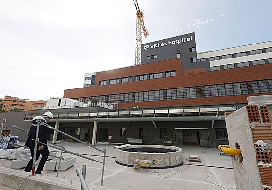 Zona donde estará la puerta de Urgencias del Vithas Valencia Turia.