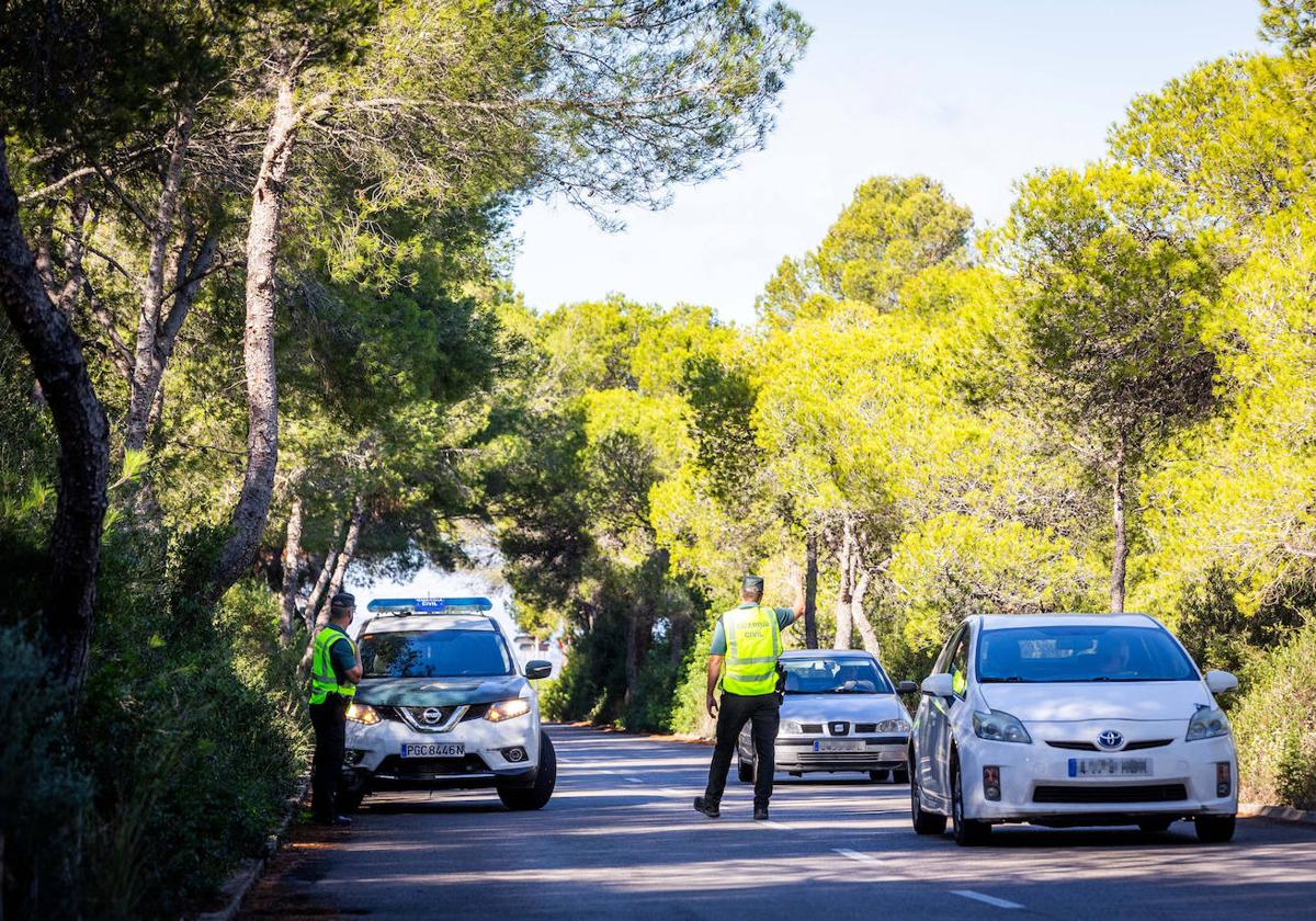 Control de la Guardia Civil.