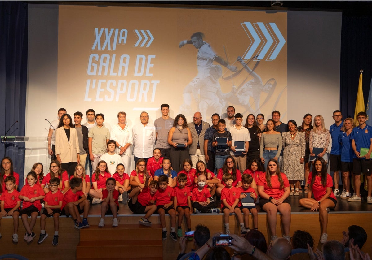 Todos los premiados en la gala del deporte