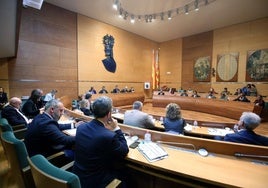 Pleno Diputación de Valencia.