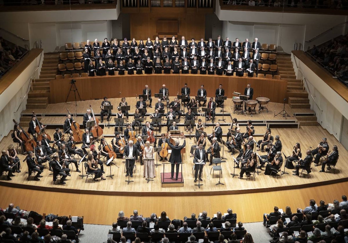 La Orquesta de Valencia, en un concierto en el Palau.