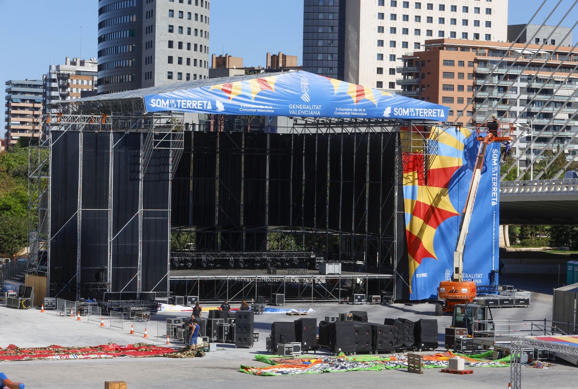 El escenario del festival Som de la Terreta, que se celebra el sábado 5 de octubre.