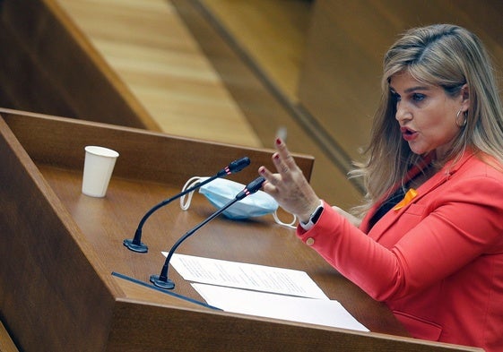 Eva Ortiz, durante su etapa como diputada en Les Corts.