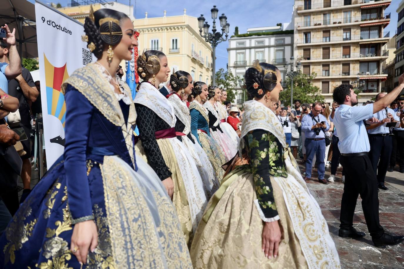 Las candidatas a fallera mayor de Valencia 2025, ante la Virgen de los Desamparados