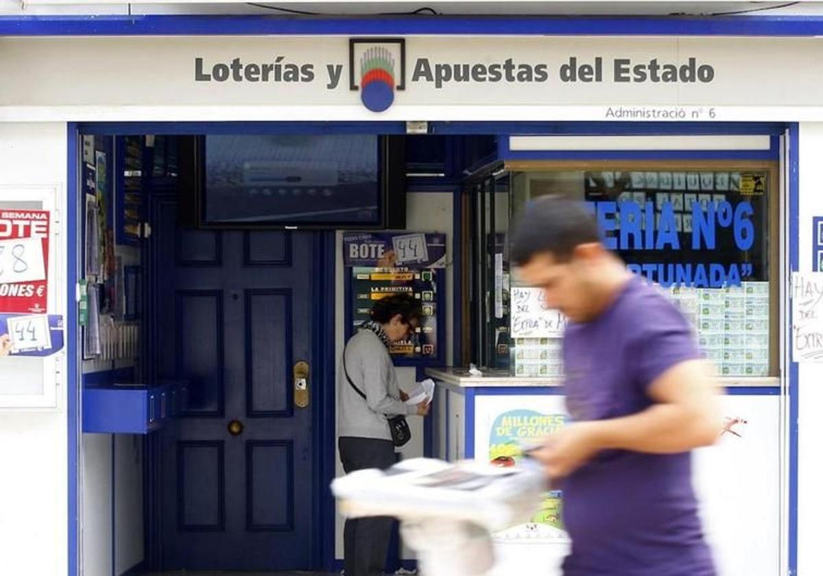 Una administración de loterías, en una imagen de archivo.