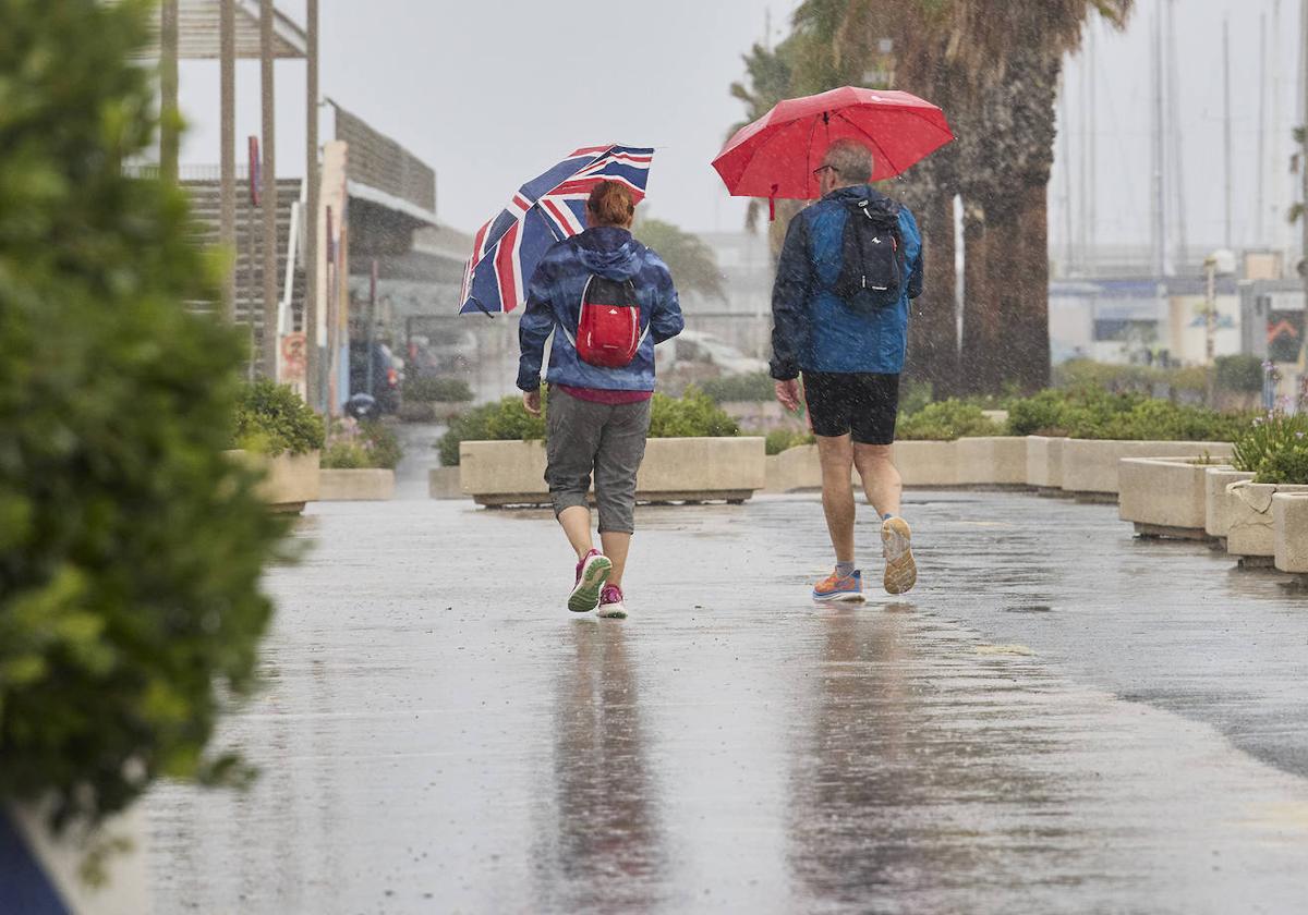 Lluvias en Valencia.