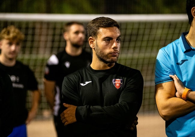 El jugador Marc Cantero, en un entrenamiento.