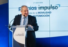 Jordi Hereu, durante la gala de los 'Premios Impulso' en Zaragoza.