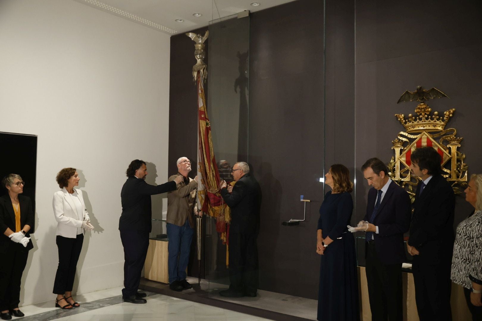 Fotos de la Senyera, que se puede visitar por el 9 d&#039;Octubre