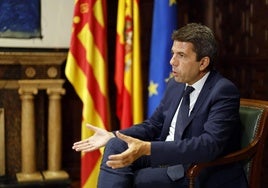 El presidente de la Generalitat Valenciana, Carlos Mazón.