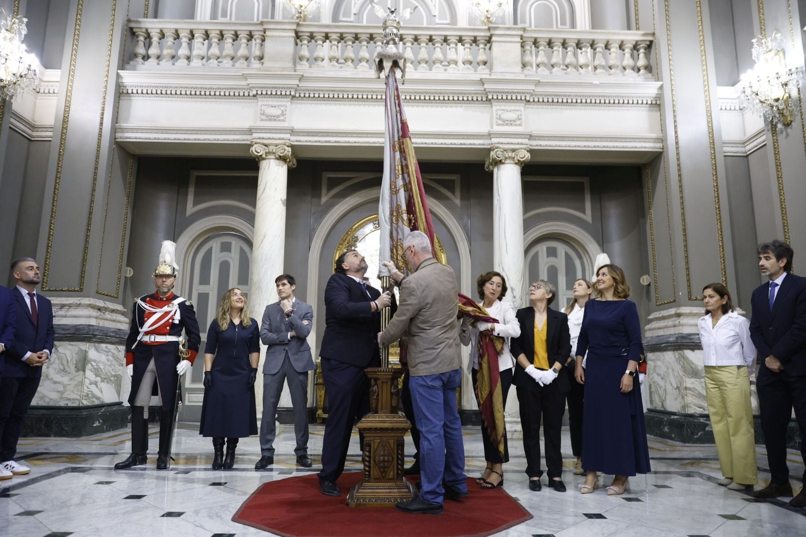 Fotos de la Senyera, que se puede visitar por el 9 d&#039;Octubre