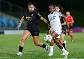 La valencianista Alice Marques, en el reciente partido contra el Real Madrid.