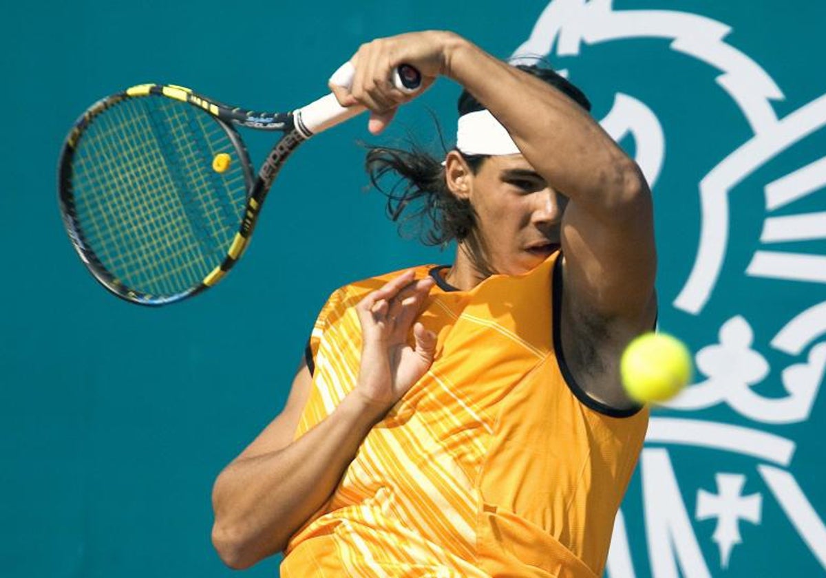 Nadal, en el torneo de 2005 donde perdió semanas antes de ganar su primer Roland Garros.