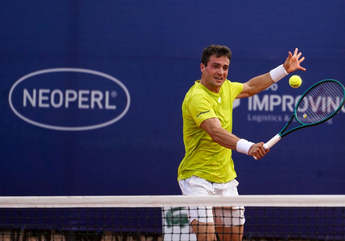 Pedro Martínez, durante su partido.