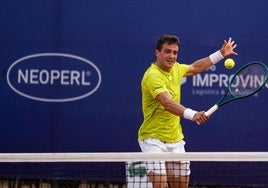 Pedro Martínez, durante su partido.