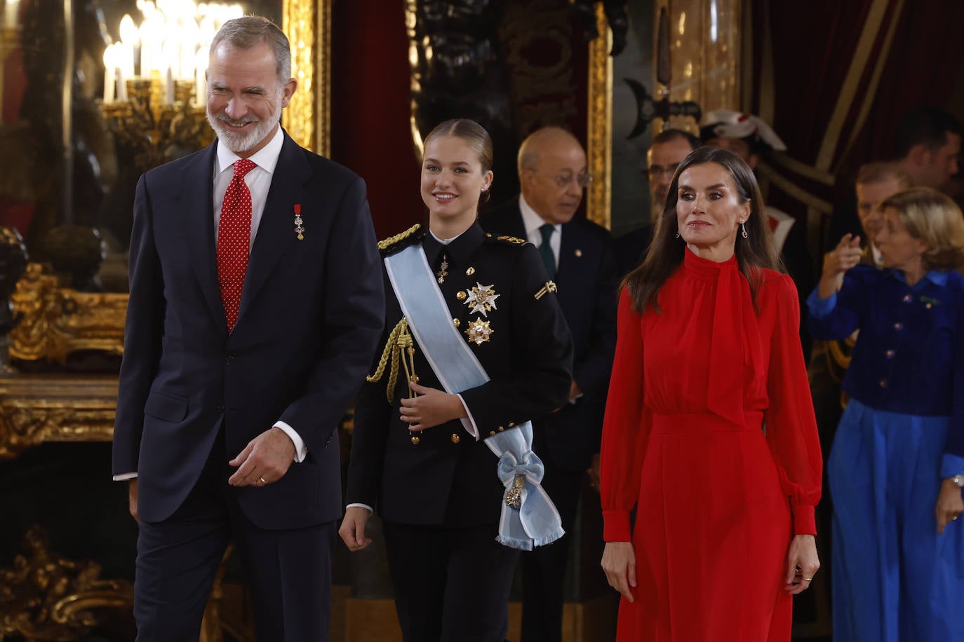 Fotos de la recepción de los reyes de España con motivo del Día de la Fiesta Nacional