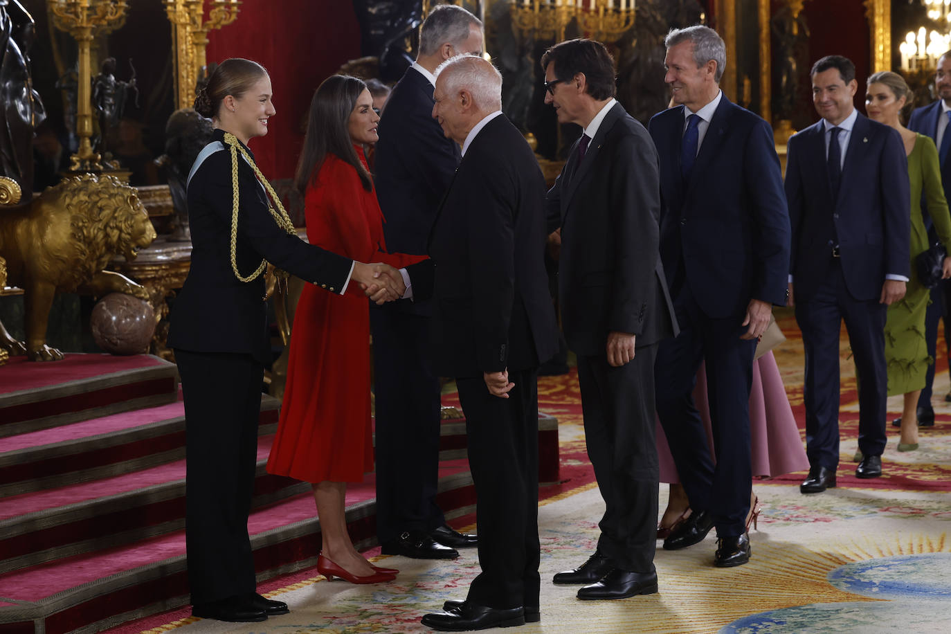 Fotos de la recepción de los reyes de España con motivo del Día de la Fiesta Nacional