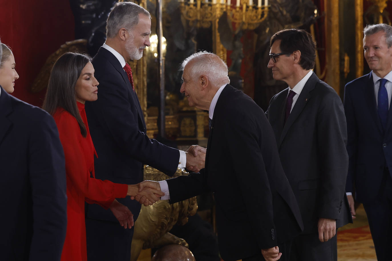 Fotos de la recepción de los reyes de España con motivo del Día de la Fiesta Nacional