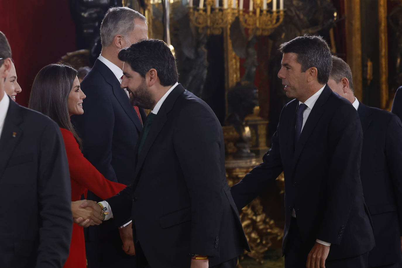 Fotos de la recepción de los reyes de España con motivo del Día de la Fiesta Nacional