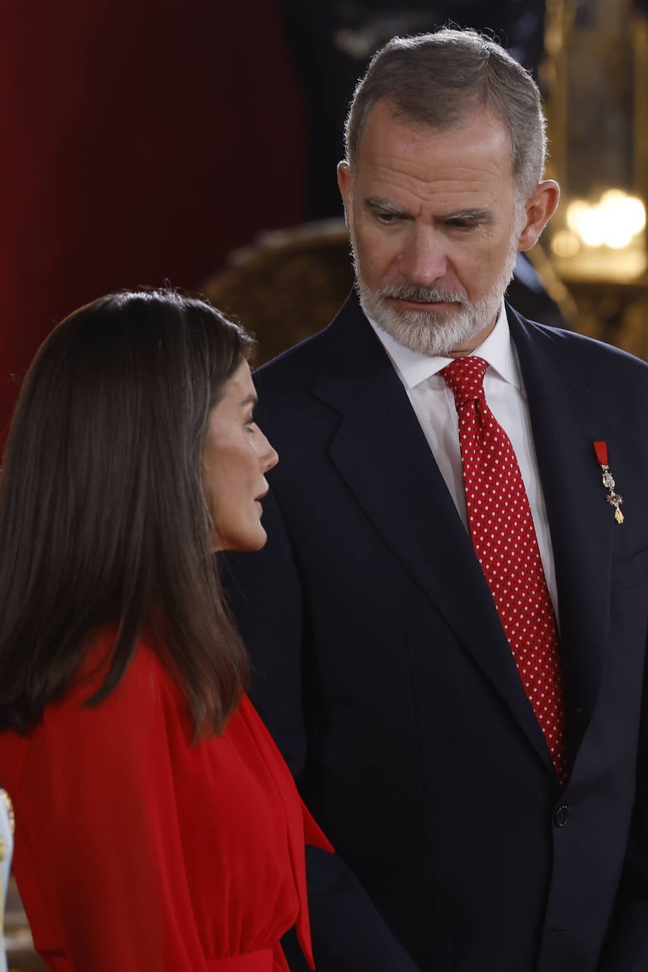 Fotos de la recepción de los reyes de España con motivo del Día de la Fiesta Nacional