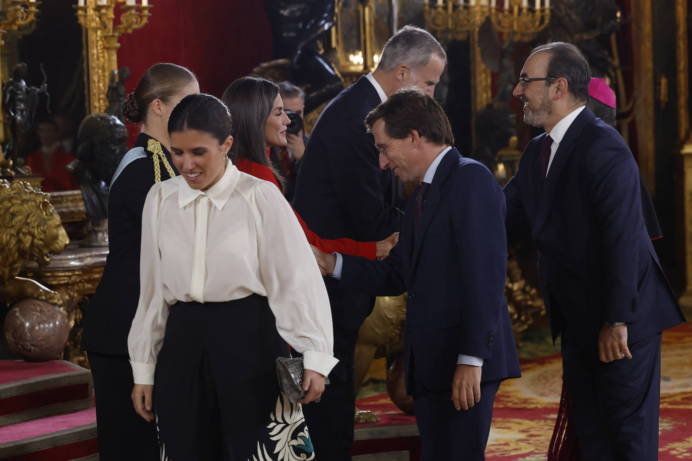 Fotos de la recepción de los reyes de España con motivo del Día de la Fiesta Nacional