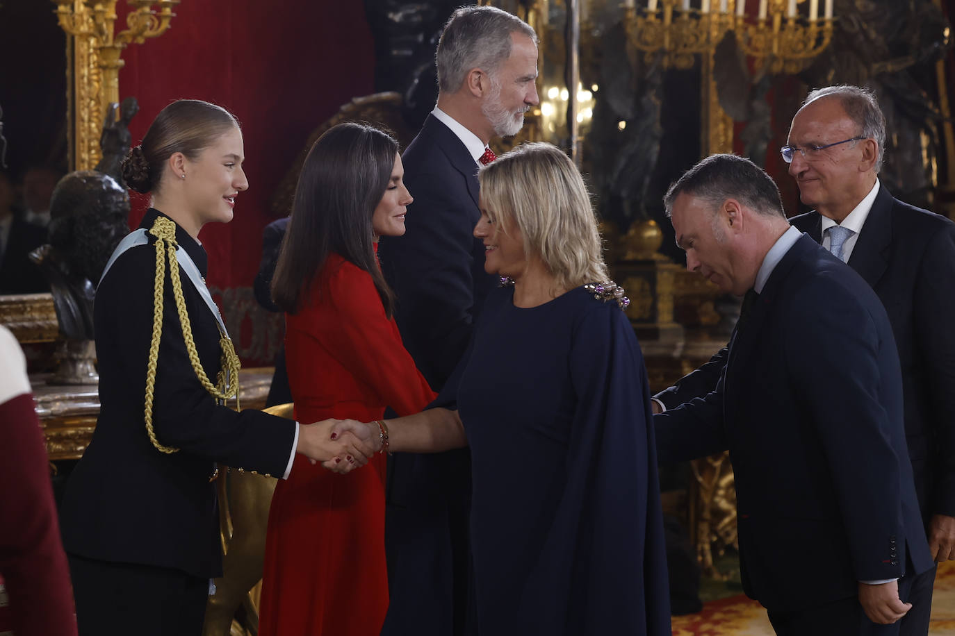 Fotos de la recepción de los reyes de España con motivo del Día de la Fiesta Nacional