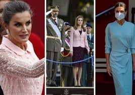 Todos los estilismos de la Reina Letizia por el Día de la Fiesta Nacional