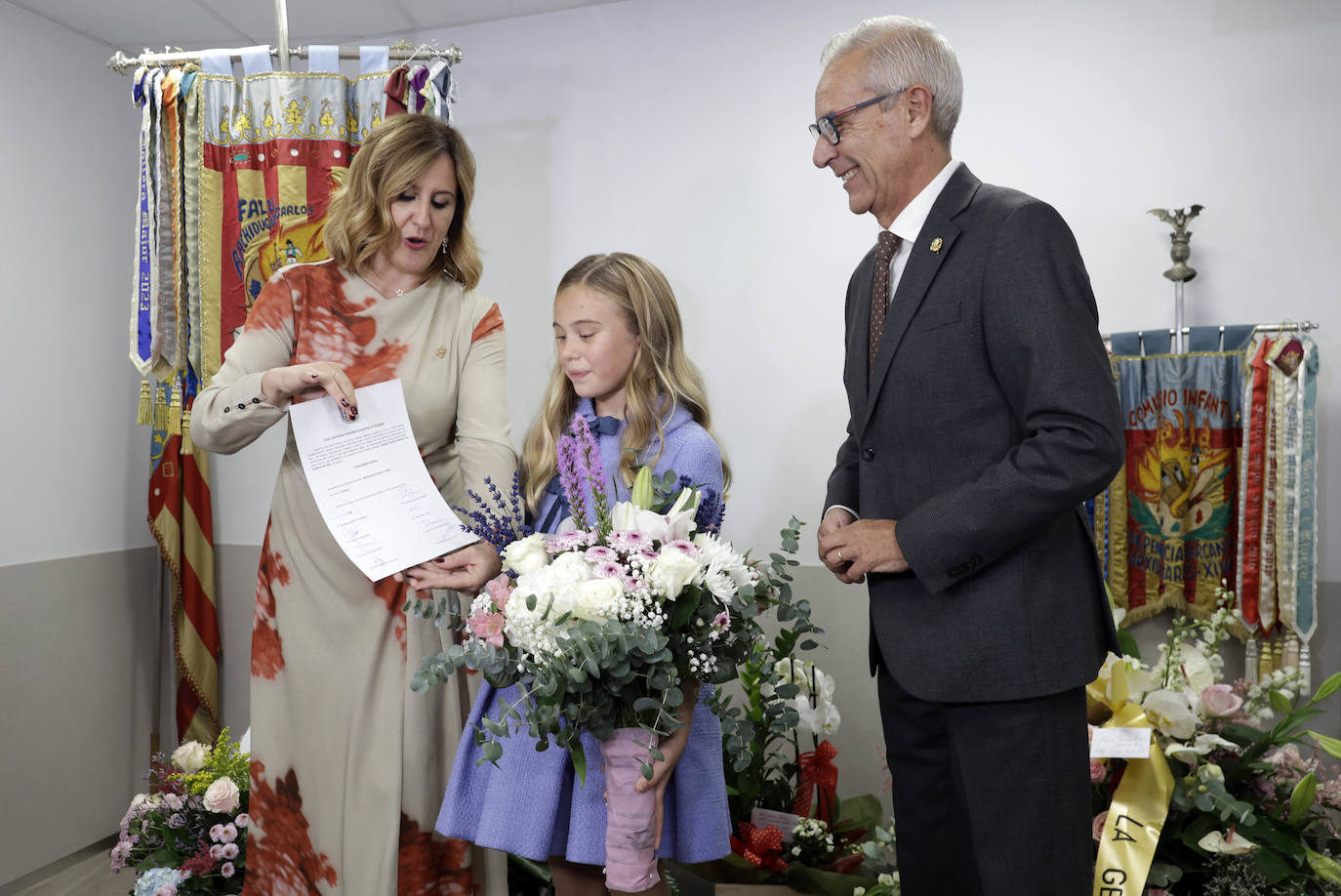 Primeras imágenes de Lucía García Rivera como fallera mayor infantil de Valencia 2025