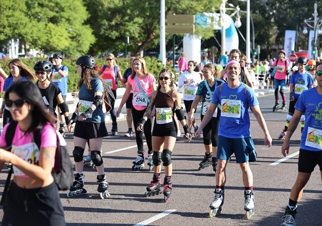 La patinada popular, una de las actividades de Valencia contra el Cáncer 2023'