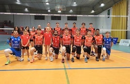 Equipo masculino del Xàtiva Voleibol que milita en la Superliga2.