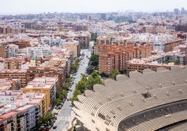 Una de las esquinas del nuevo Mestalla.