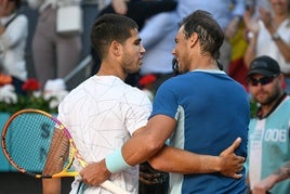 Carlos Alcaraz y Rafa Nadal, dos de los participantes del torneo.