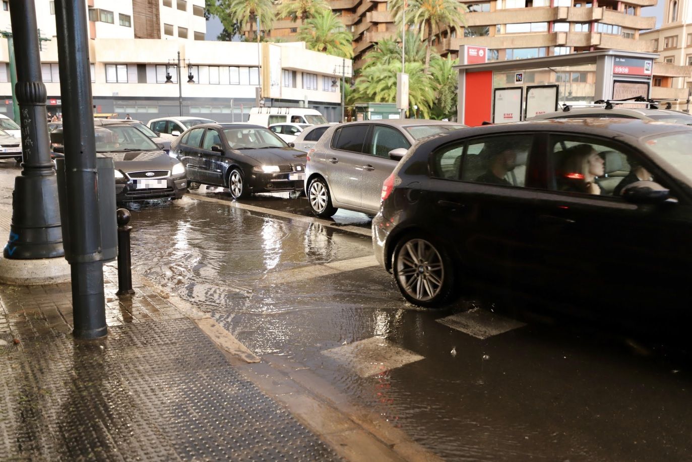 La jornada de lluvia en Valencia, en imágenes