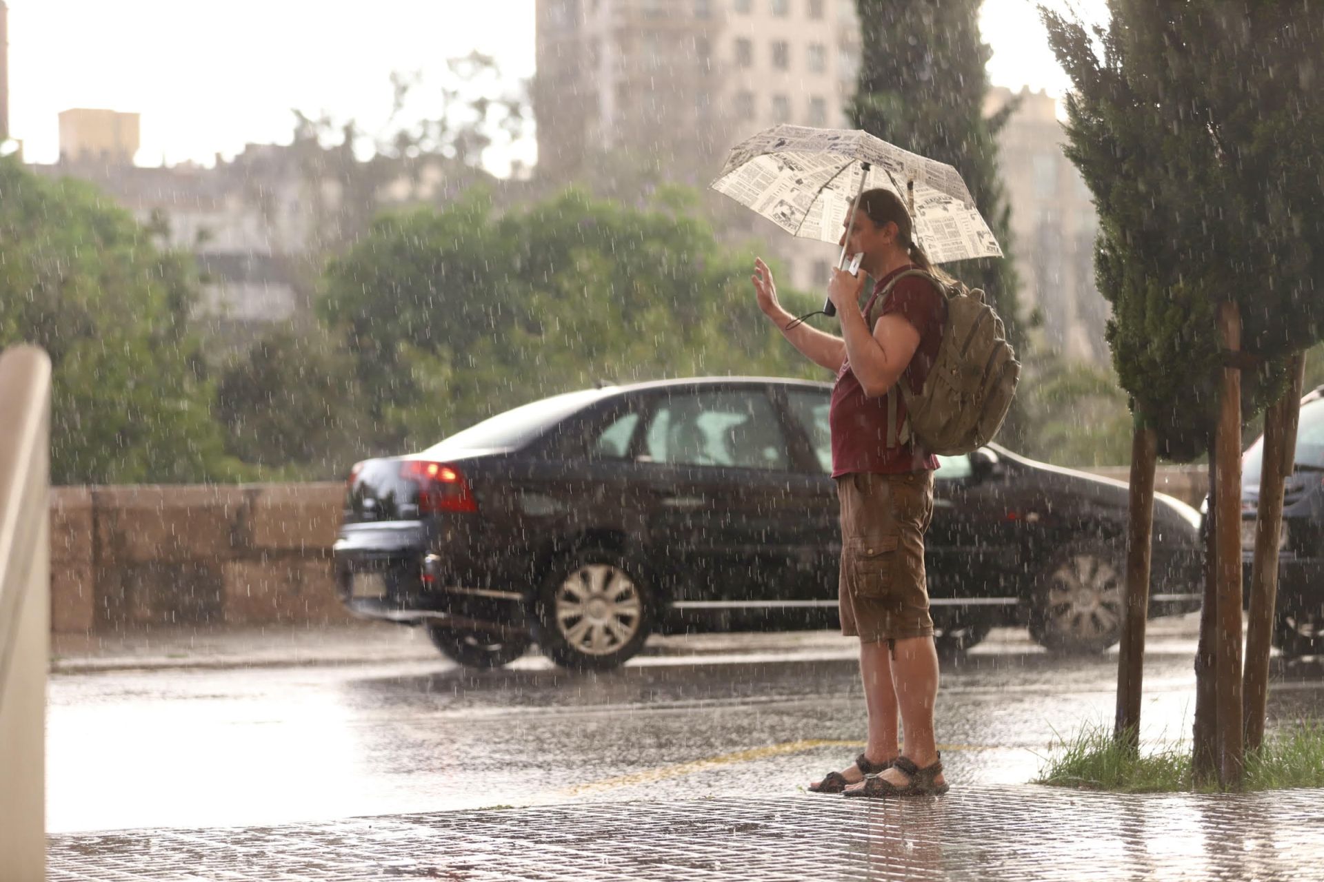 La jornada de lluvia en Valencia, en imágenes