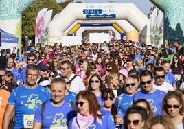 Participantes de la Carrera contra el Cáncer 2023.