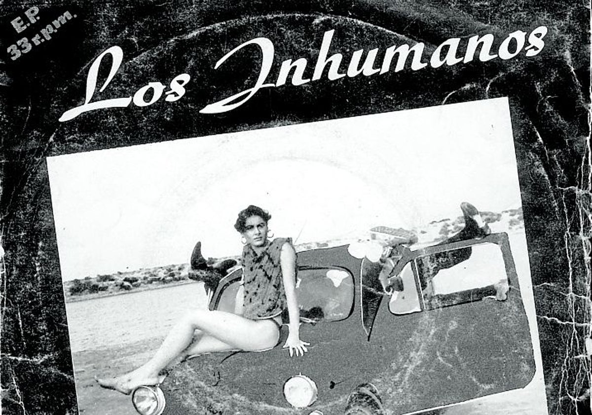 Portada disco del grupo valenciano Los Inhumanos.