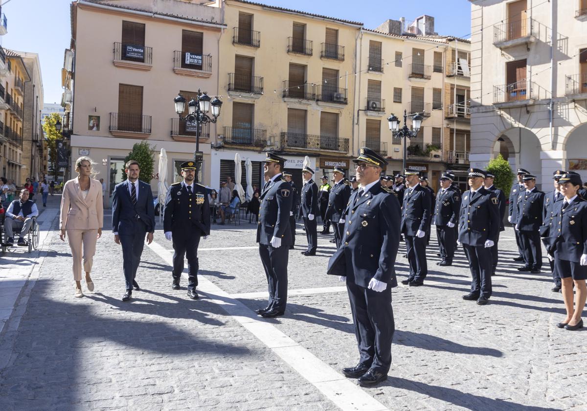 Acto central del Día de la Policía Local en Gandia.