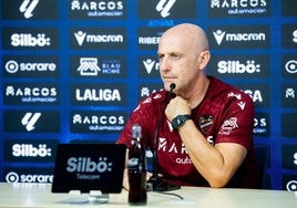 Julián Calero, en rueda de prensa.