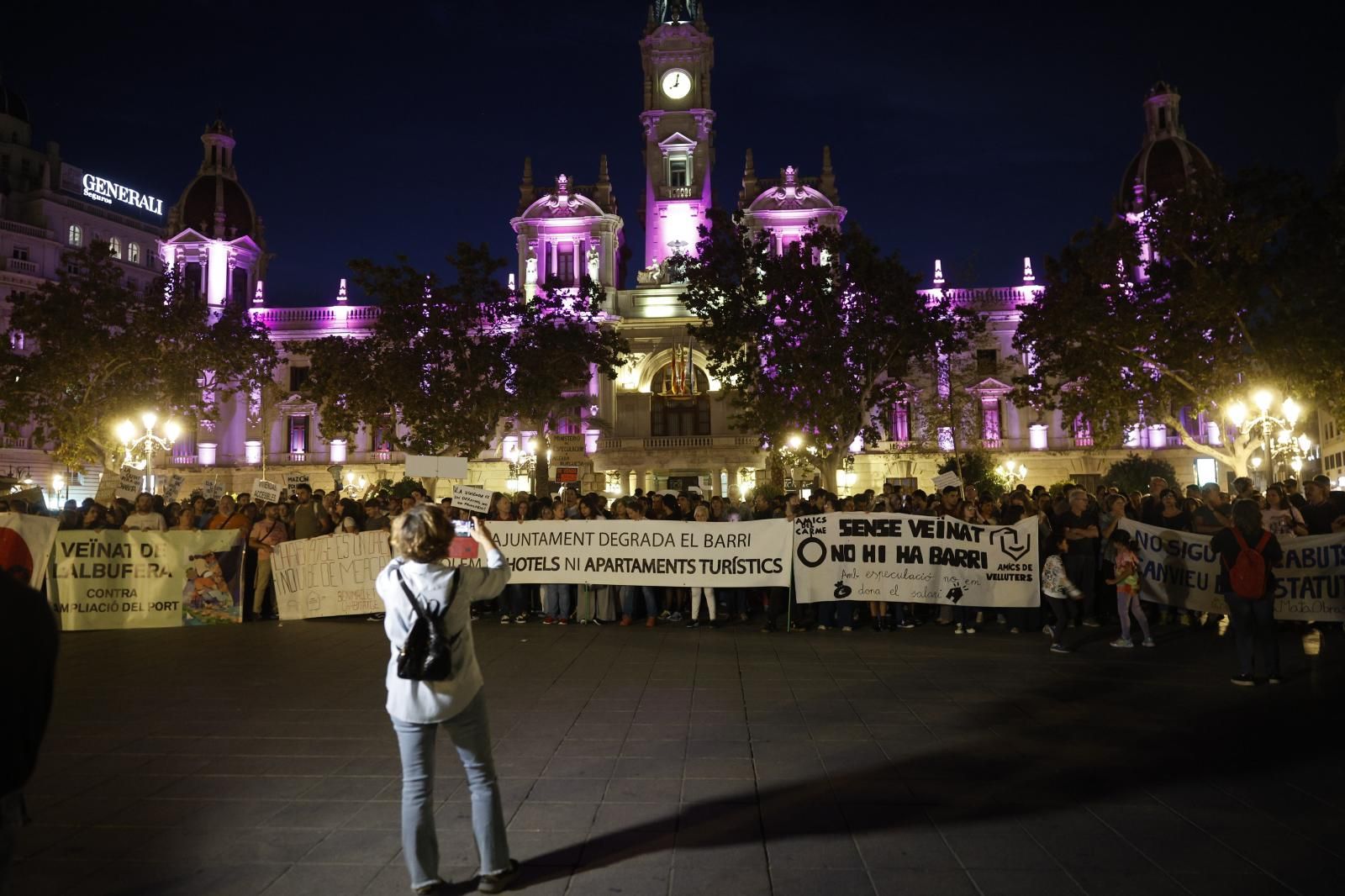 Manifestación en Valencia para protestar contra la crisis de la vivienda