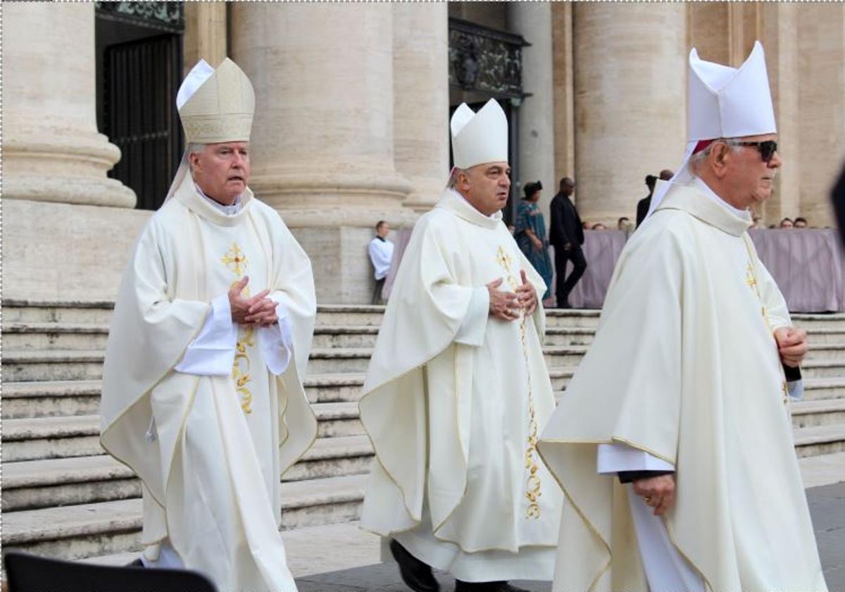 El Arzobispo de Valencia, durante el acto en Roma.