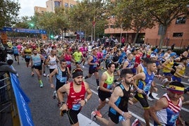 Corredores Medio Maratón Valencia, imagen de archivo.