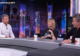 Pablo Motos, junto a Nathalie Poza y Eduard Fernández.