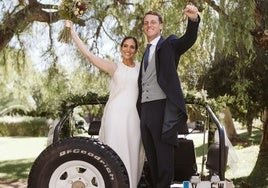 Alejandro Cervera y Marisa Doñate, el día de su boda